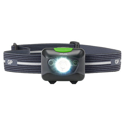 GP XPLOR PHR15 акумулаторен челник, сензор за близост, 300 lm, 3xAAA NiMH, бяла и червена светлина