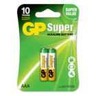 GP Super Alkaline AAA батерии (LR03), блистер 2бр