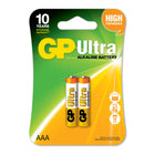 Батерии GP Ultra Alkaline AAA (LR03), блистер 2бр