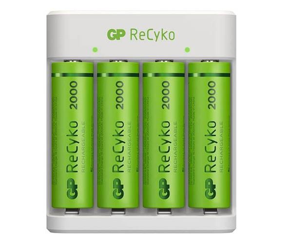 Зарядно устройство GP ReCyko E411 (USB) + 4 батерии ReCyko AA 2100mAh