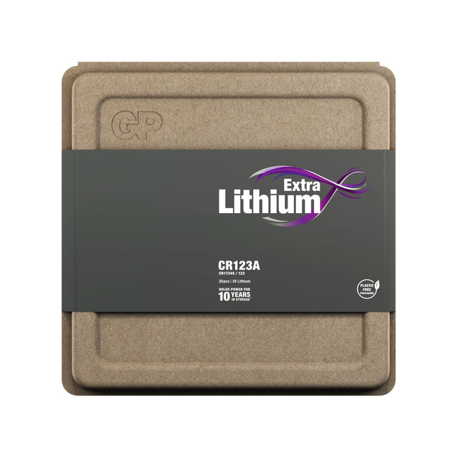Батерии GP Extra Lithium CR123A, 3V, 10бр