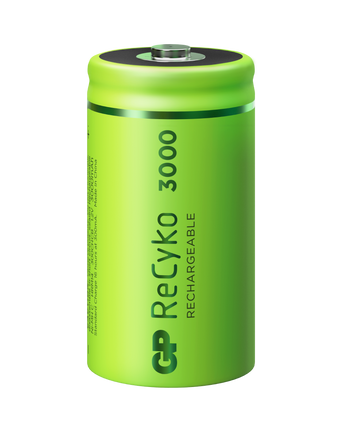 Акумулаторни батерии GP ReCyko C 3000mAh (R14), 1.2V, рециклируеми опаковки 2бр.
