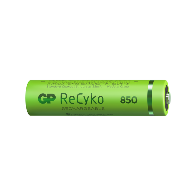 Акумулаторни батерии GP ReCyko AAA 850mAh (R03), рециклируеми опаковки 4 бр.