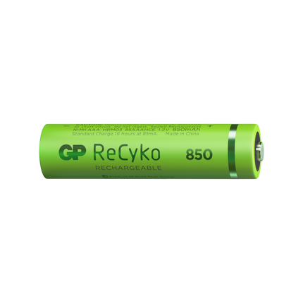 Акумулаторни батерии GP ReCyko AAA 850mAh (R03), рециклируеми опаковки 2бр.