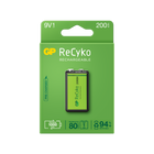 Акумулаторни батерии GP ReCyko 9V 200mAh, рециклируема опаковка 1бр.