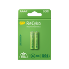 Акумулаторни батерии GP ReCyko AAA 650mAh (R03), рециклируеми опаковки 2бр.
