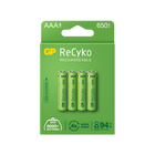 Акумулаторни батерии GP ReCyko AAA 650mAh (R03), рециклируеми опаковки 4 бр.