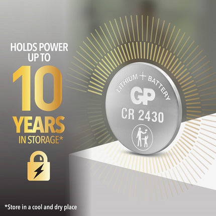 Литиеви батерии GP Lithium CELL CR2430, 3V, блистер 1 бр.