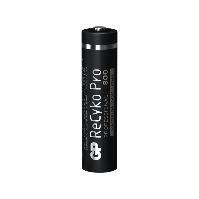 Акумулаторни батерии GP ReCyko Pro AAA 800mAh (R03), рециклируеми опаковки 2бр.