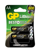 Литиеви батерии GP Lithium AA, FR6, 1.5V, блистер 2 бр.