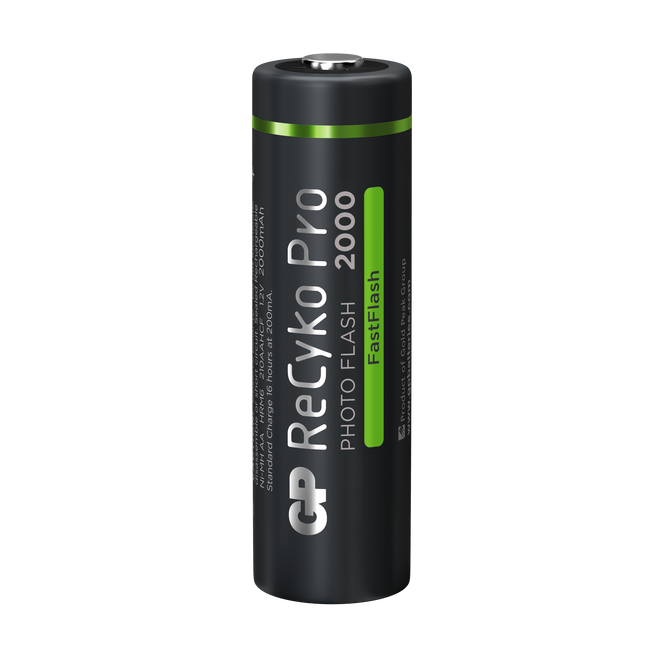 Акумулаторни батерии GP ReCyko Pro Photoflash AA 2000mAh (R6), рециклируема опаковка 4 бр.