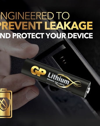 Литиеви батерии GP Lithium AAA, FR03, 1.5V, блистер 2 бр.