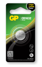 Литиеви батерии GP Lithium CELL CR1632, 3V, блистер 1 бр.