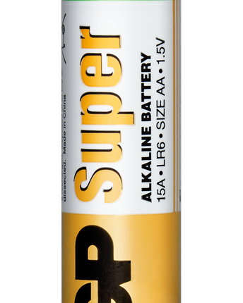 GP Super Alkaline AA батерии (LR6), фолио 12бр