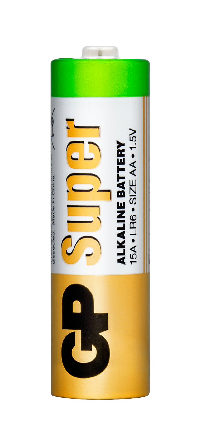 GP Super Alkaline AA батерии (LR6), фолио 12бр