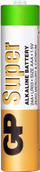 GP Super Alkaline AAA батерии (LR03), блистер 6бр