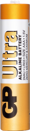 Батерии GP Ultra Alkaline AAA (LR03), фолио 2бр