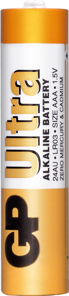 Батерии GP Ultra Alkaline AAA (LR03), фолио 2бр