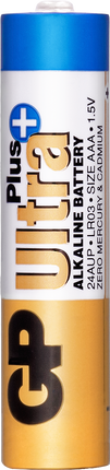 Батерии GP Ultra Plus Alkaline AAA (LR03), фолио 2бр