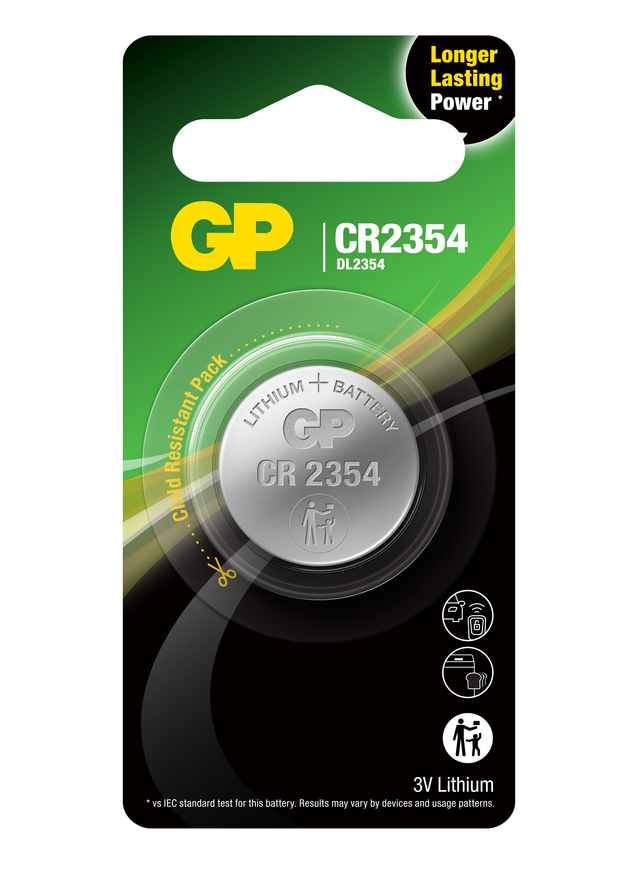 Литиеви батерии GP Lithium CELL CR2354, 3V, блистер 1 бр.