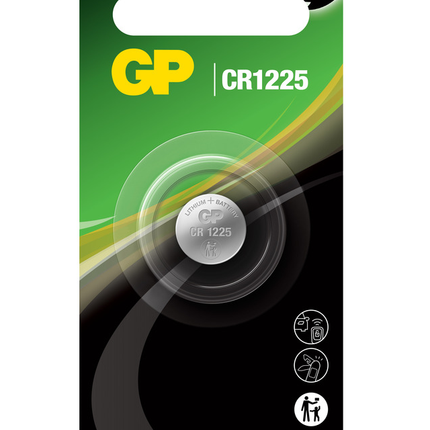 Литиеви батерии GP Lithium CELL CR1225, 3V, блистер 1 бр.