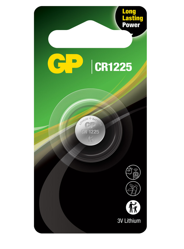 Литиеви батерии GP Lithium CELL CR1225, 3V, блистер 1 бр.