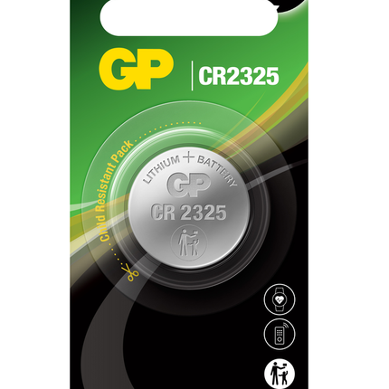 Литиеви батерии GP Lithium CELL CR2325, 3V, блистер 1 бр.