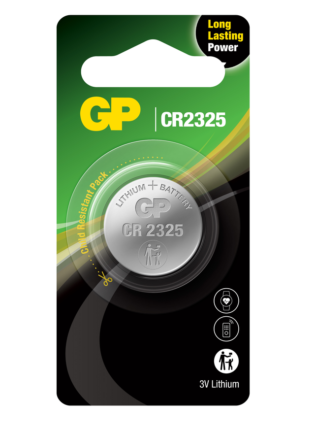 Литиеви батерии GP Lithium CELL CR2325, 3V, блистер 1 бр.