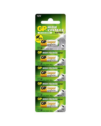 Батерии GP Alkaline High Voltage 23A (MN21), 12V, блистер 5 бр.
