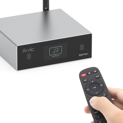 Hi-Fi аудио стриймър Arylic S50 PRO+, LAN/WiFi/Bluetooth 5.0 aptxHD, 24bit/192kHz, Multiroom