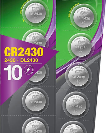 Батерии GP Extra Lithium CR2430 (DL2430), 3.0V, блистер 10 бр.