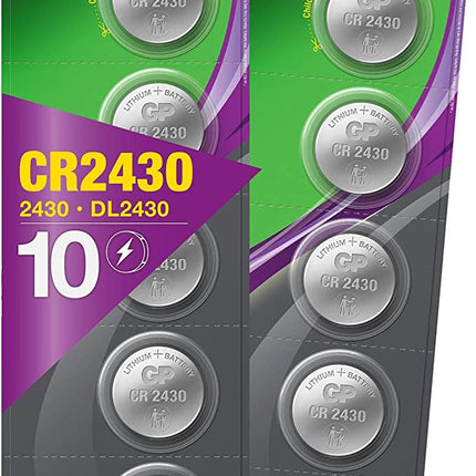 Батерии GP Extra Lithium CR2430 (DL2430), 3.0V, блистер 10 бр.