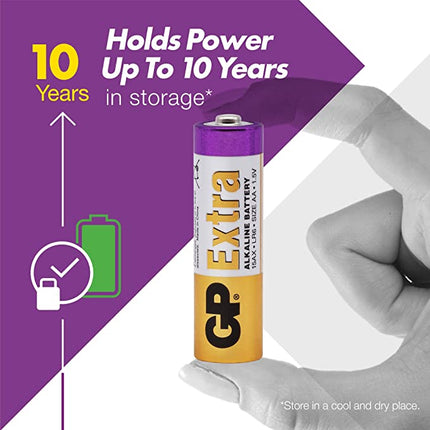 Батерии GP Extra Alkaline AA (LR6), 1.5V, 40бр