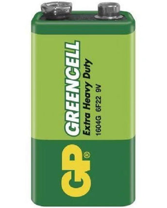 Батерии GP GREENCELL 9V (6F22), фолио 1бр