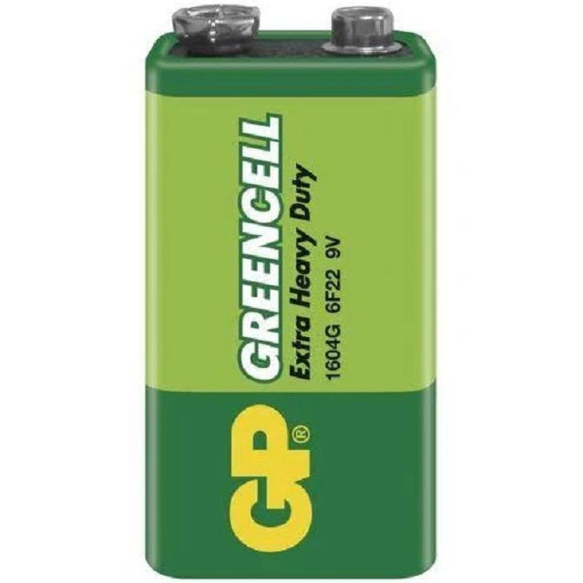 Батерии GP GREENCELL 9V (6F22), фолио 1бр