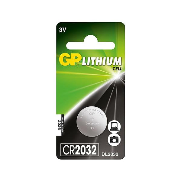 Батерии GP Lithium CELL CR2032 (DL2032), 3.0V, блистер 1 бр.