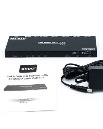 DVDO сплитер 4K HDMI 1-4 със скаларен/аудио екстракт