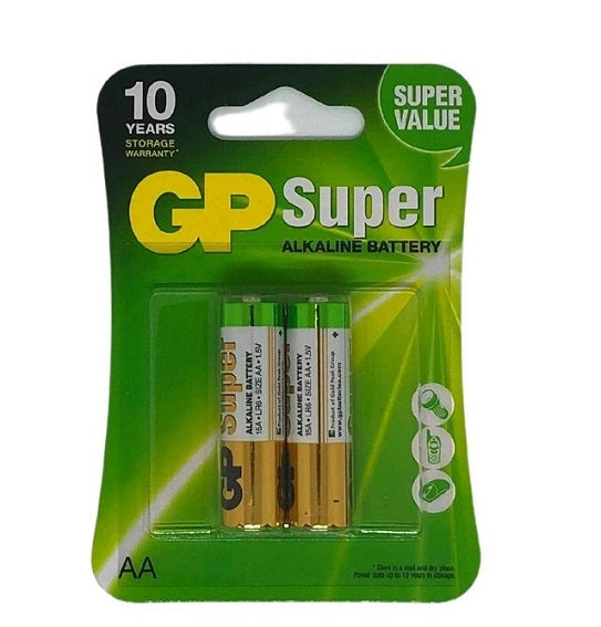 Батерии GP Super Alkaline AA (LR6), блистер 2бр