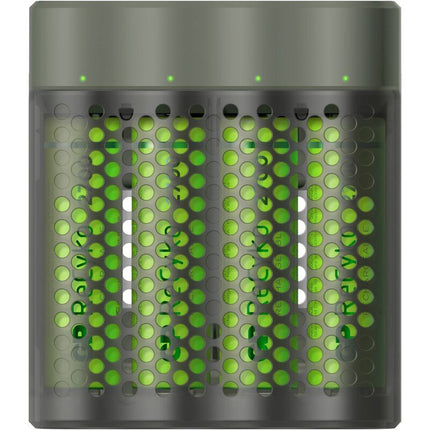 GP ReCyko Speed ​​​​Charger M451 зарядно устройство за батерии + 4 ReCyko AA 2600mAh батерии + D451 докинг станция за зареждане