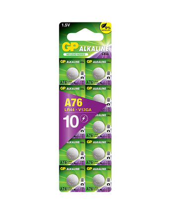 Батерии GP Extra Alkaline A76 (LR44), 10 бр