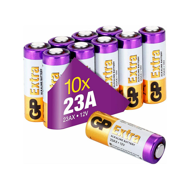 Алкални батерии GP Extra Alkaline 23A, MN21, 12V, фолио 10 бр.