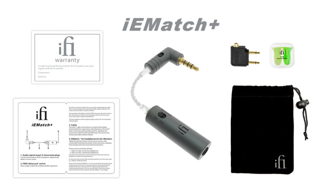 iFi Audio iEMatch+ жак 3,5 мм аудио филтър за слушалки