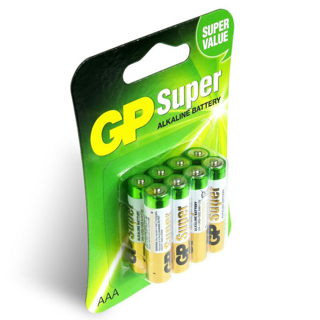 GP Super Alkaline AAA батерии (LR03), блистер 8бр