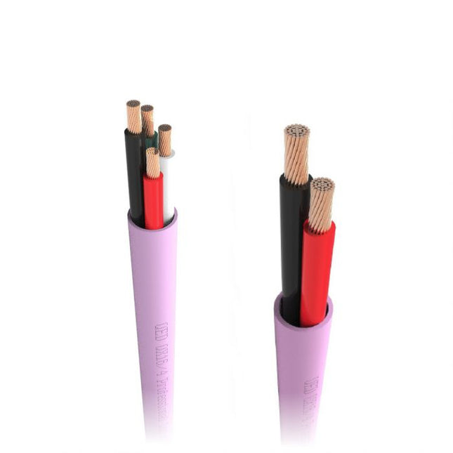 Кабел за високоговорител QED QX16/4 LSZH Розов
