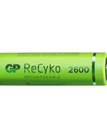 Акумулаторни батерии GP ReCyko AA 2600mAh (R6), рециклируеми опаковки 4 бр.